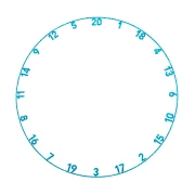 Zahlenring OnePiece Element Water